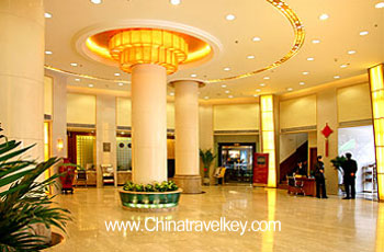 Lobby of Donghai Hotel Qingdao