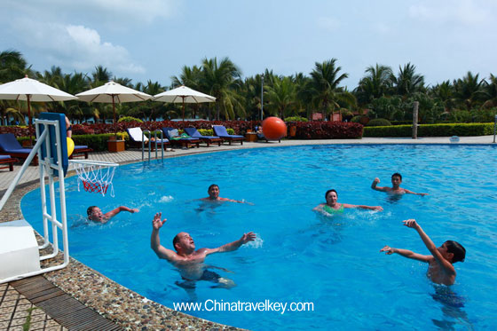 Pool of Landscape Beach Hotel Sanya