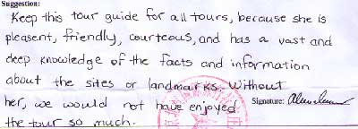 Testimonial of Shanghai City Tour. Click here to see more.