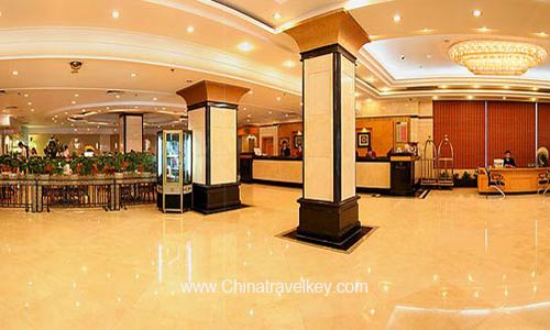 Lobby of Dongjiaominxiang Hotel Beijing