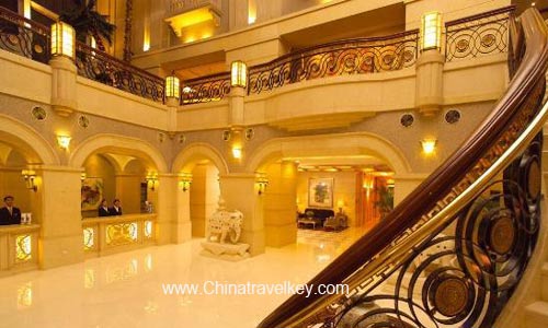 Lobby of Marriott Hotel West Beijing