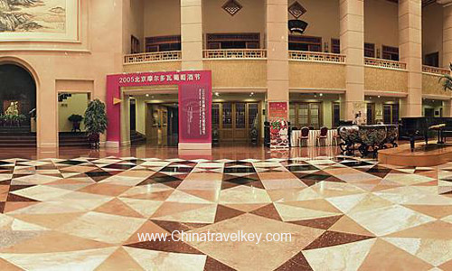 Lobby of Xiyuan Hotel Beijing