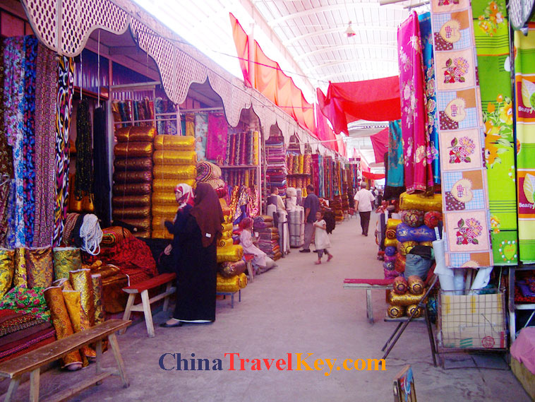 photo of kashgar bazaar