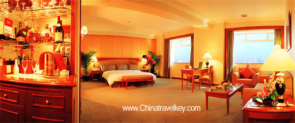 Guestroom of Crowne Plaza Nanjing Hotel & Suites