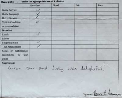 Beijing Tour Testimonial